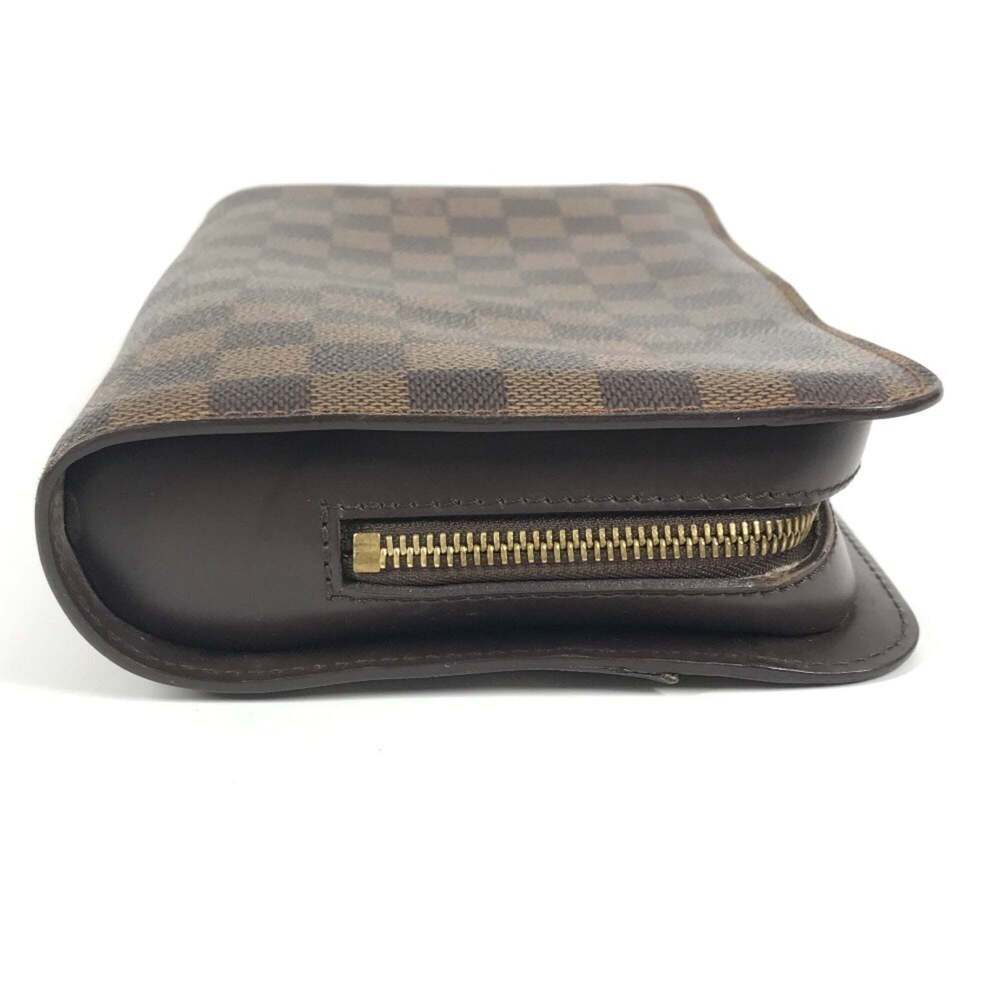 LOUIS VUITTON Authentic Brown Damier Canvas Pouch - Picture 3 of 16